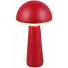 TRIO Reality R57716110 FUNGO vonkajšia stolná lampa SMD LED V310mm 2W/200lm 3000+4000+6500K IP54 červená, čierna, nabíjateľná batéria, USB-C port, nabíjacia stanica