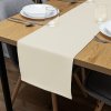 Biante Dekoračný behúň na stôl Rongo RG-011 Smotanový 35x180 cm