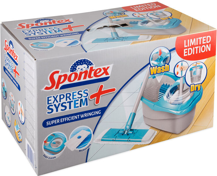 Spontex express system+ mop set svetlo-šedý