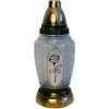 Sviečka sklo lampa L-320 - 80 (85) g mix ruža/krížik