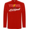 Superfutbal Pánske tričko dlhý rukáv Liverpool YNWA, červené Veľkosť: XXL