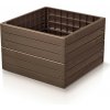 Prosperplast Vyvýšený záhon BASE WOODY hnedý 75,6 cm