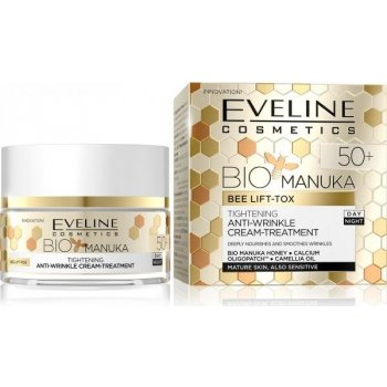 Eveline Cosmetics Bio Manuka spevňujúci a vyhladzujúci krém 50+ 50 ml
