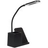 Lampa s bezdrôtovým nabíjaním a organizérom, čierna HOME DECO FACTORY 2216