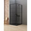 New Trendy D-0285A/D-0120B-WP NEW SOLEO BLACK štvorcový sprchový kút 90 cm, ľavý 90 x 90 cm čierna