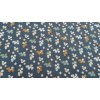 Bavlnená látka KVETY FILOMÉNA modrá šírka 150 cm