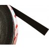 Samolepiaca plsť čierna 391-3, s lepidlom 3M 99015LVC, 25 m rolka, hrúbka 2 mm, 1 mm po stlačení šírka: 25 mm