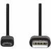 NEDIS kabel USB 2.0/ zástrčka USB-A - zástrčka micro-B/ černý/ bulk/ 3m (CCGL60500BK30)