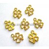 Prívesok - štvorlístok - zlatý (2ks)