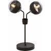 Emibig Nova Stripe stolová lampa 2x10 W čierna-priehľadná 1139/LN2