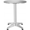 tectake 401489 hliníkový bistro stôl ø60cm skladací výškovo nastaviteľný - 5,8 cm