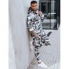 Svetlošedá camouflage pánska tepláková súprava (ax0621z) Black M