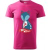 Folklór - líška samostatná - Klasické pánske tričko vyššej gramáže - 4XL ( Purpurová )
