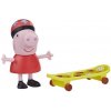 Peppa Pig: Prasiatko Pepa v prilbe a so skateboardom set figúrok - Hasbro