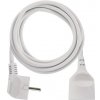EMOS Predlžovací kábel 2 m / 1 zásuvka / biely / PVC / 1 mm2 P0112