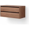 New Works Závesná skrinka Cabinet Low w. Drawers, walnut