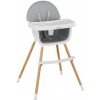 Detská jedálenská stolička 2v1 Morsel sivá