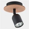 TK Lighting | Bodové svietidlo TOP WOOD 1xGU10/10W/230V čierna/drevo | TK3290
