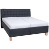 Čalúnená posteľ s matracom a úložným priestorom VIOLET 160x200 cm antracit PO0028 + záruka 3 roky zadarmo + záruka 3 roky zadarmo