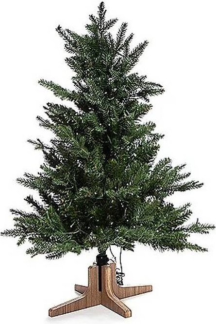 QVC Luxusný 3D vianočný stromček jedľa 90 cm 200 LED Deluxe 132 farebných efektov zelená
