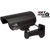 iGET HGDOA5666 - atrapa/maketa bezpečnostní CCTV kamery, blikající črv. LED,4x nálepka CCTV varování 75020507