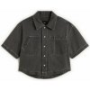 VANS Natalie SS Denim Boxy Button Up GREY WASH - L