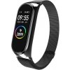 Kovový náramek milánský tah pro Xiaomi Mi Band 5 a 6 Farba: Černý