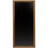 Nástenná tabuľa Long 56 x 120 cm, lakovaná, Dark Brown