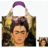 Nákupná taška LOQI Kahlo - Self Portrait with Hummingbird and Thorn Necklace Recycled