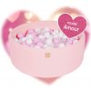 MeowBaby® Model Amour, suchý bazén, okrúhly +250 loptičiek