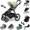10v1 Thule Urban Glide 4-wheel Soft beige 2024+madlo+vanička Mid blue+pláštenky+moskytiéry+Thule Maple Black+základňa+adaptéry