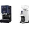 Gaggia New Classic E24, blue + Eureka Atom 60, white