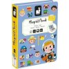 Janod magnetická kniha skladačka pre deti Povolania magnetibook