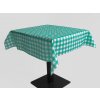 XPOSE® Štvorcový obrus KLASIK – zelený 100x100 cm,