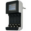 Solight nabíječka s LCD displejem, AC 230V, 450mA, 4 kanály, AA/AAA, řízená mikroprocesorem DN25