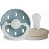 Frigg Dvojbalenie cumlíkov frigg moon phase stone blue night/ cream night, +6m, silikón