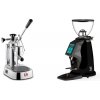 La Pavoni Europiccola Lusso + Rocket Espresso SPLUGA, black