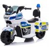 Dětská elektrická motorka Police, modrobílá