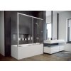 BESCO DUO SLIDE II 70cm vaňová zástena bočná do kombinácie, profil chróm, sklo číre, PDS-II-70