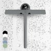 Gütewerk by blumfeldt Blaze Stierka na sprchový kút 23 cm Silikónový kryt Jadro z nehrdzavejúcej ocele Moderný dizajn (squeegee1_midgr)
