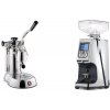La Pavoni Stradivari Professional Lusso + Eureka Atom 60, chrome