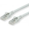 S/FTP (PiMF) Patchkábel LSOH 5m cat.6, sivý, Cu, Component Level