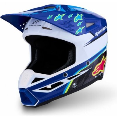 Alpinestars Supertech M3 Falcon Detská Modrá/Biela/Čierna/Ružová fluo/Žltá fluo 2027