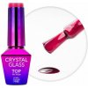 Molly Nails farebný top coat Crystal Glass Raspberry 10g