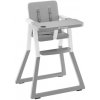 Detská jedálenská stolička Morsel 25 sivá / biela