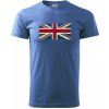 Britská vlajka stará - Klasické pánske tričko vyššej gramáže - 2XL ( Svetlomodrá )