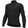ALÉ Cyklistický dres s dlhým rukávom zimný - R-EV1 WARM RACE - čierna 3XL