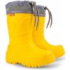DEMAR MAMMUT S 0301L / Detské zateplené čižmy - žltá 36-37