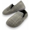 Dámske domáce nadmerné zateplené papuče šede