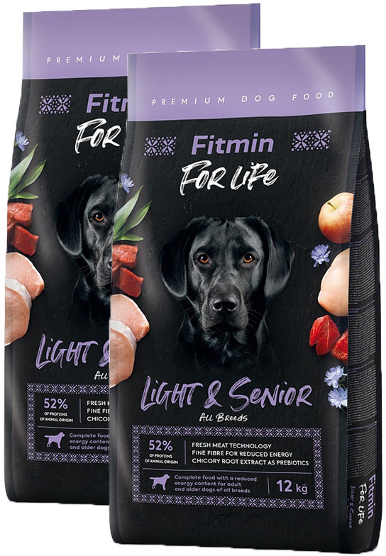 Fitmin Dog for Life Light & Senior All Breeds 2 x 12 kg